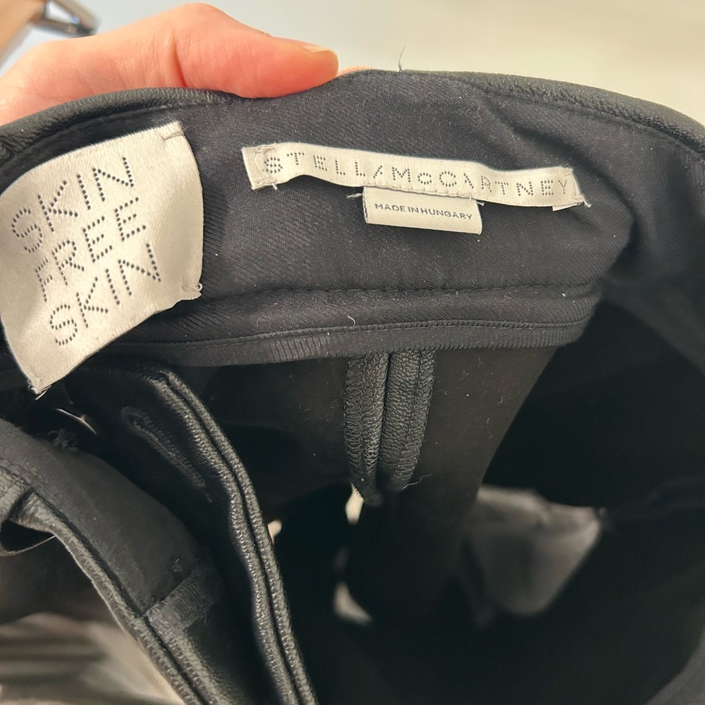 Stella McCartney Vegan Leather Shorts - Picture 3 of 5